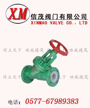 直流式襯氟截止閥